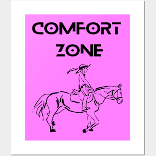 Horse with Lady - Comfort Zone Posters and Art